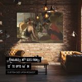 Adoration of the Shepherds in a Classical Setting canvas wall art in room setting 4