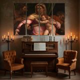 Holy Family with an Infant Child canvas wall art in room setting 5