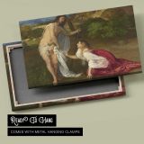 Christ and Mary Magdalene in a Garden canvas front and rear frame view