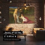 Christ and Mary Magdalene in a Garden canvas wall art in room setting 4