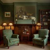 Silver Jug Lemon and Glass Still Life canvas wall art in room setting 7