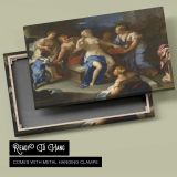 Classical Women and a Golden Crown canvas front and rear frame view