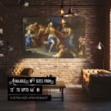 Classical Women and a Golden Crown canvas wall art in room setting 4