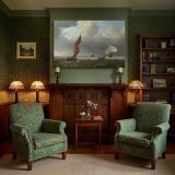 Sailing Boats on a Breezy Sea canvas wall art in room setting 7