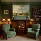 Coastal Boats and a Horse Drawn Cart canvas wall art in room setting 7