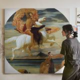 Classical Rider by Frederic Leighton — room mockup view 3