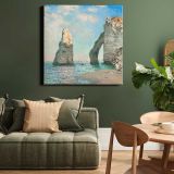 Claude Monet The Cliffs at Étretat (1885) — room mockup view 15