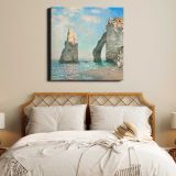 Claude Monet The Cliffs at Étretat (1885) — room mockup view 17