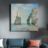 Claude Monet The Cliffs at Étretat (1885) — room mockup view 3