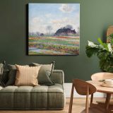 Claude Monet Tulip Fields at Sassenheim (1886) — room mockup view 15