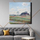 Claude Monet Tulip Fields at Sassenheim (1886) — room mockup view 21