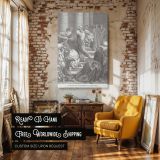 Cleansing the Temple - Buyers and Sellers Cast Out by Dore canvas wall art - Image 3