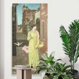 A Herald of Spring 1872 by Walter Crane canvas print displayed in a modern interior