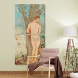 Saint Sebastian 1910 1912 by Odilon Redon two panel canvas wall art room mockup