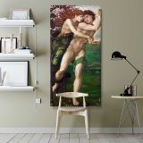 Phyllis and Demophoon 1870 by Edward Burne Jones canvas wall art shown in a modern interior