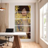 Judith and the Head of Holofernes by Gustav Klimt five panel canvas wall art office mockup
