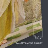 Canaries 1841 1893 by Albert Joseph Moore close up showing gallery canvas texture and depth