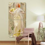 Canaries 1841 1893 by Albert Joseph Moore two panel canvas wall art room mockup