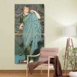 Battledore 1868 1870 by Albert Joseph Moore two panel canvas wall art room mockup