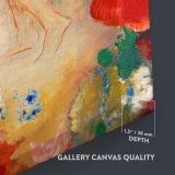 Pandora 1914 by Odilon Redon close up showing gallery canvas texture and depth