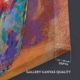 Vintage by Odilon Redon close up showing gallery canvas texture and depth
