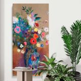 Vintage by Odilon Redon canvas print displayed in a modern interior