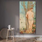Saint Sebastian 1910 1912 by Odilon Redon canvas wall art displayed in a contemporary room