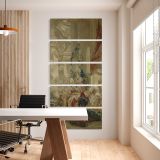 Psyches Entrance into Cupids Palace from the Story of Psyche by Francois Boucher five panel canvas wall art office mockup