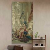 Psyches Entrance into Cupids Palace from the Story of Psyche by Francois Boucher canvas wall art in a styled interior