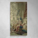 Psyches Entrance into Cupids Palace from the Story of Psyche by Francois Boucher Canvas Wall Art Print
