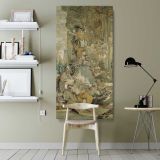Psyches Entrance into Cupids Palace left fragment from The Story of Psyche by Francois Boucher canvas wall art shown in a modern interior