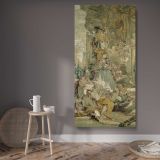Psyches Entrance into Cupids Palace left fragment from The Story of Psyche by Francois Boucher canvas wall art displayed in a contemporary room