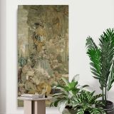 Psyches Entrance into Cupids Palace left fragment from The Story of Psyche by Francois Boucher canvas print displayed in a modern interior