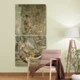 Psyches Entrance into Cupids Palace left fragment from The Story of Psyche by Francois Boucher two panel canvas wall art room mockup