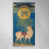 Kasuga Deer Mandala Canvas Wall Art Print