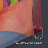 Turkish Cafe by August Macke close up showing gallery canvas texture and depth