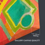 Eiffel Tower by Robert Delaunay close up showing gallery canvas texture and depth