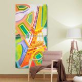 Eiffel Tower by Robert Delaunay two panel canvas wall art room mockup