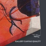 Aquarell 6 by Wassily Kandinsky close up showing gallery canvas texture and depth