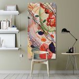 Aquarell 6 by Wassily Kandinsky canvas wall art shown in a modern interior