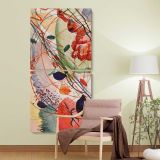 Aquarell 6 by Wassily Kandinsky two panel canvas wall art room mockup