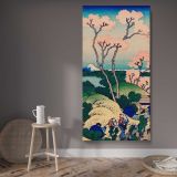 Hokusai by Katsushika Hokusai canvas wall art displayed in a contemporary room