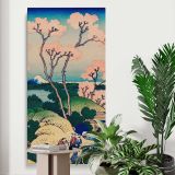 Hokusai by Katsushika Hokusai canvas print displayed in a modern interior