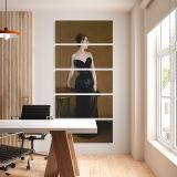 Madame X Madame Pierre Gautreau ca 1883 1884 by John Singer Sargent five panel canvas wall art office mockup
