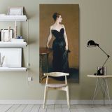 Madame X Madame Pierre Gautreau ca 1883 1884 by John Singer Sargent canvas wall art shown in a modern interior