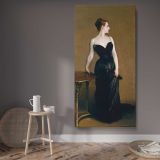 Madame X Madame Pierre Gautreau ca 1883 1884 by John Singer Sargent canvas wall art displayed in a contemporary room