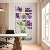 Eustoma russelianum 1930 by Mary Vaux Walcott five panel canvas wall art office mockup
