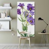 Eustoma russelianum 1930 by Mary Vaux Walcott canvas wall art shown in a modern interior