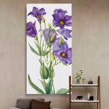 Eustoma russelianum 1930 by Mary Vaux Walcott canvas wall art in a styled interior