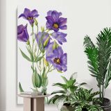 Eustoma russelianum 1930 by Mary Vaux Walcott canvas print displayed in a modern interior